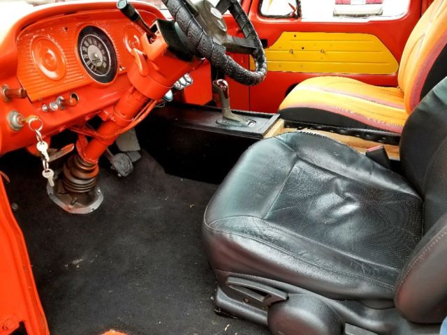 1964 Yellow and red Ford F-100 Californian stepside