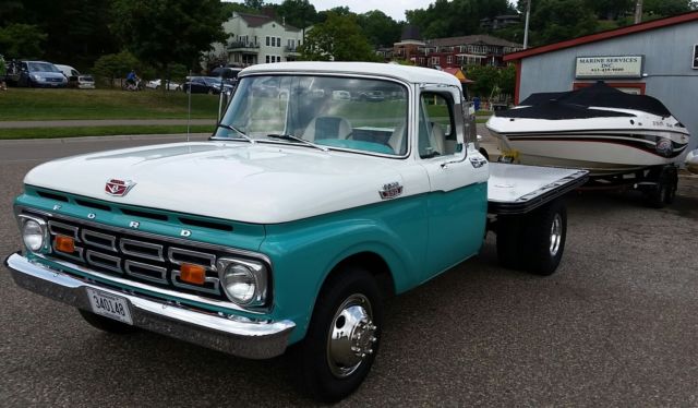 1964 Turquoise and white Ford F-250 Standard Cab Pickup