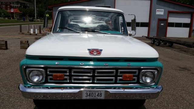 1964 Turquoise and white Ford F-250 Standard Cab Pickup