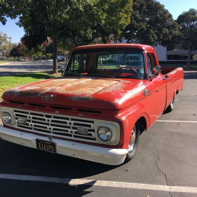 1964 Rangoon Red Ford F-100 Standard Cab Pickup