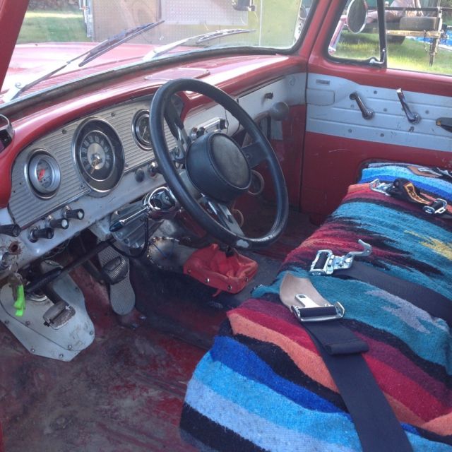 1964 Red Ford F-100 Unibody