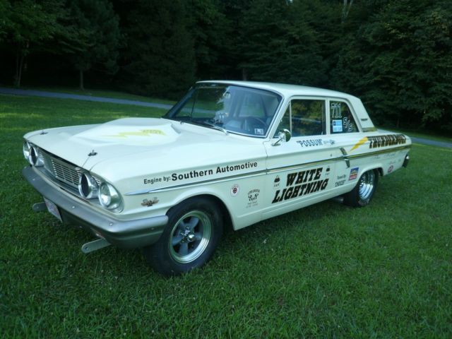 1964 White Ford Fairlane Coupe