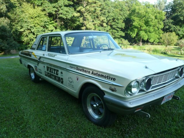 1964 White Ford Fairlane Coupe