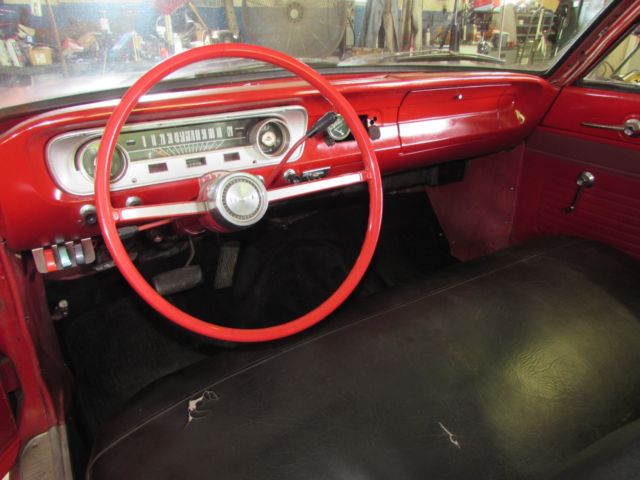 1964 Red Ford Falcon Coupe