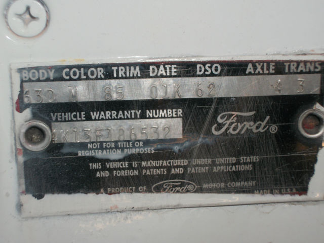 1964 White Ford Falcon Coupe