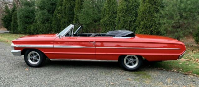 1964 Red with Black top Ford Galaxie Convertible