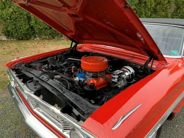 1964 Red with Black top Ford Galaxie Convertible