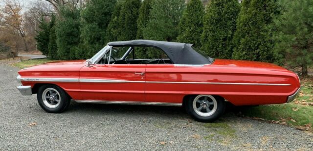 1964 Red with Black top Ford Galaxie Convertible