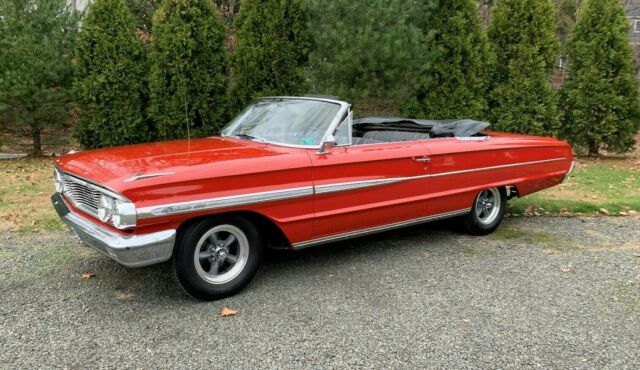 1964 Red with Black top Ford Galaxie Convertible