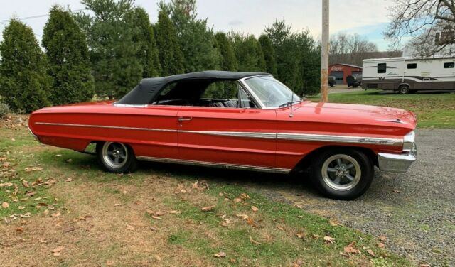 1964 Red with Black top Ford Galaxie Convertible