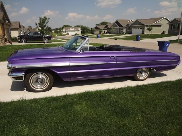 19640000 Purple Ford Galaxie Convertible