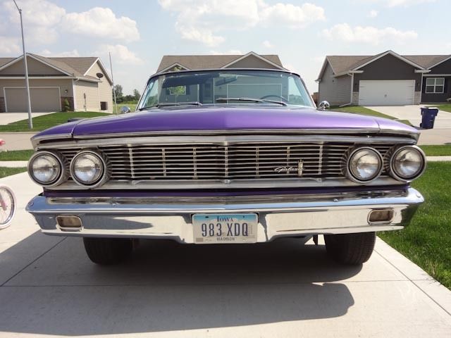 19640000 Purple Ford Galaxie Convertible