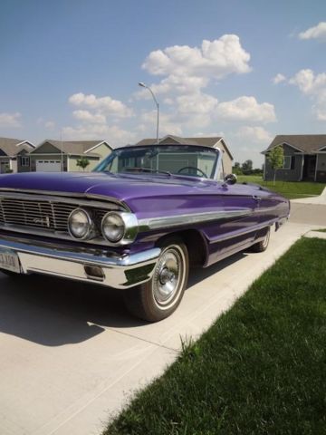 19640000 Purple Ford Galaxie Convertible