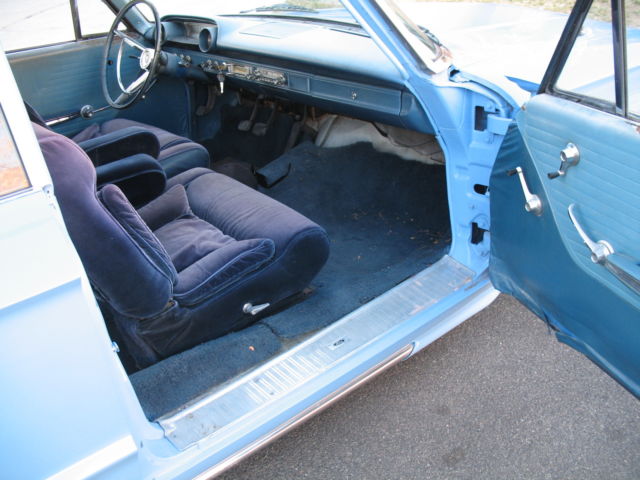 1964 blue and white Ford Galaxie