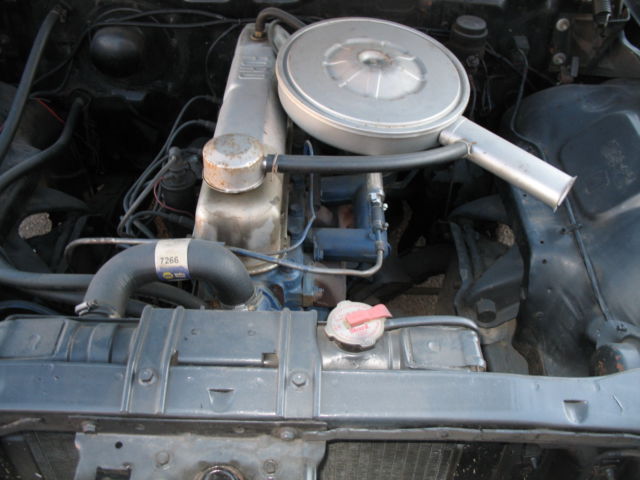 1964 blue and white Ford Galaxie