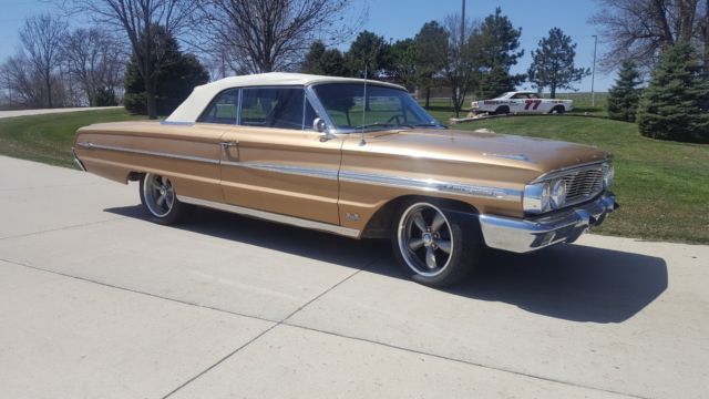 1964 Gold Ford Galaxie Convertible