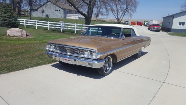 1964 Gold Ford Galaxie Convertible