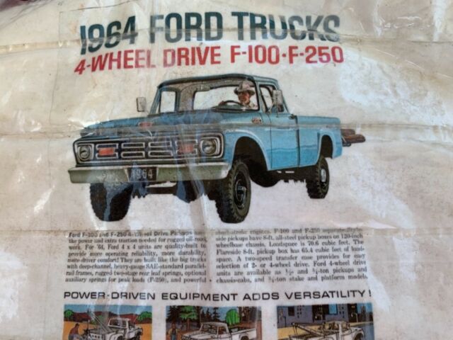 1964 White Ford F-100 Cab & Chassis