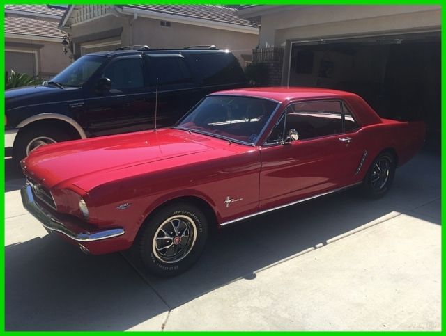 1964 Red Ford Mustang