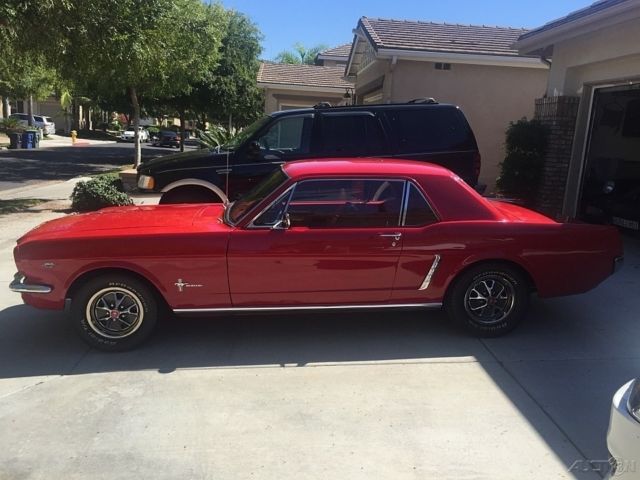 1964 Red Ford Mustang