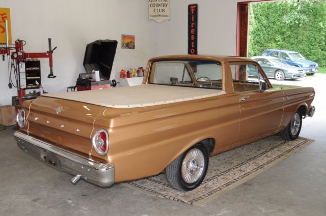 1964 Gold Ford Ranchero 2 Door Car with Pay Load
