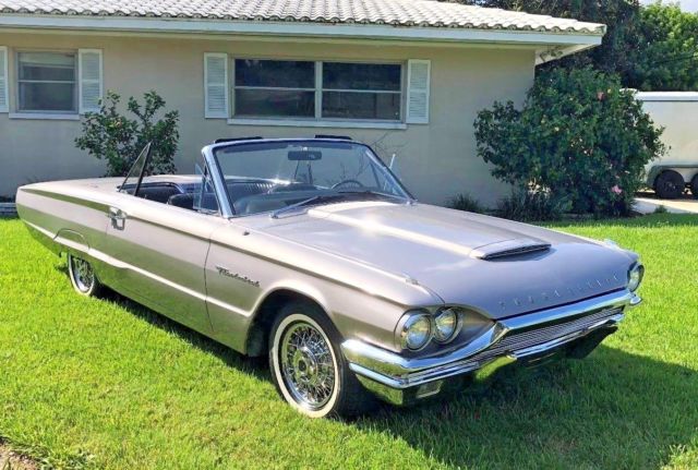 1964 Silver / Grey / Lavender Ford Thunderbird Convertible