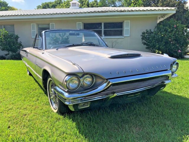 1964 Silver / Grey / Lavender Ford Thunderbird Convertible