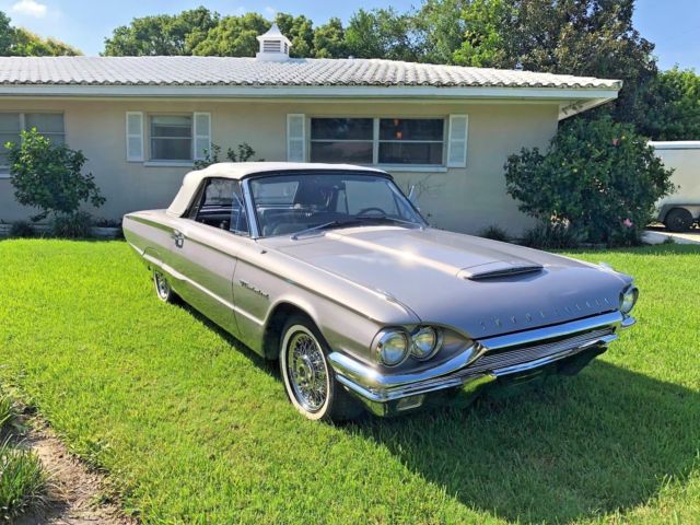 1964 Silver / Grey / Lavender Ford Thunderbird Convertible