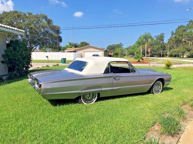 1964 Silver / Grey / Lavender Ford Thunderbird Convertible