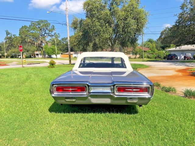 1964 Silver / Grey / Lavender Ford Thunderbird Convertible