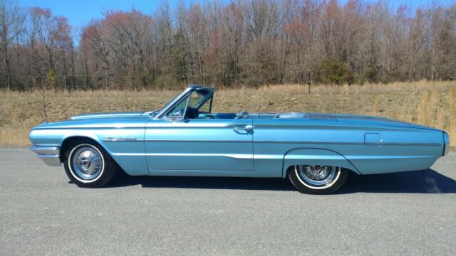 1964 Blue Ford Thunderbird Convertible