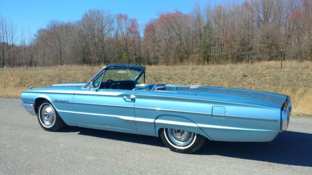1964 Blue Ford Thunderbird Convertible