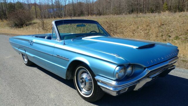 1964 Blue Ford Thunderbird Convertible