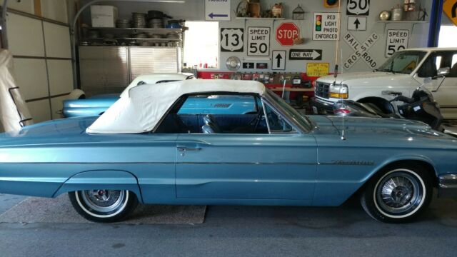 1964 Blue Ford Thunderbird Convertible