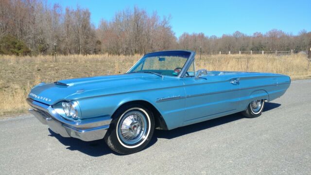 1964 Blue Ford Thunderbird Convertible