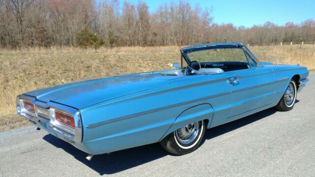 1964 Blue Ford Thunderbird Convertible