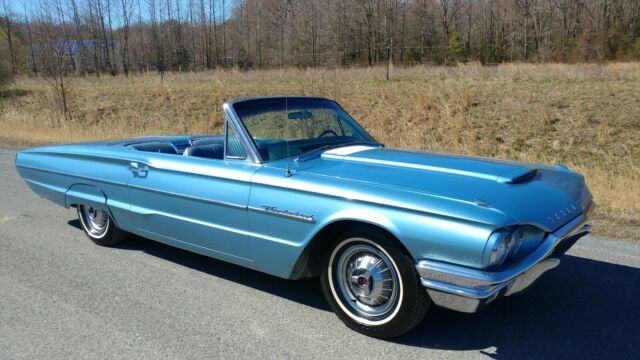 1964 Blue Ford Thunderbird Convertible