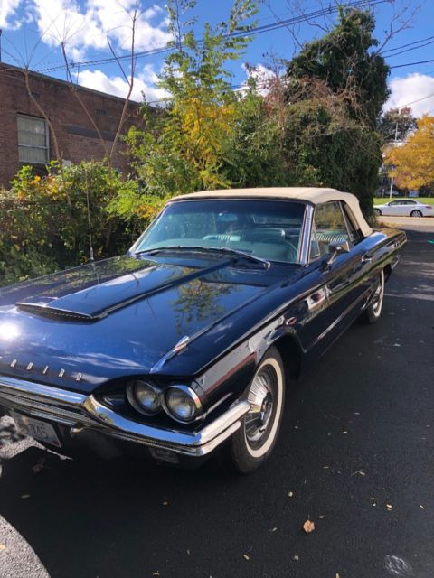 1964 Blue Ford Thunderbird Convertible