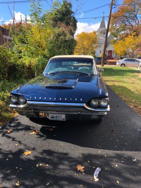 1964 Blue Ford Thunderbird Convertible