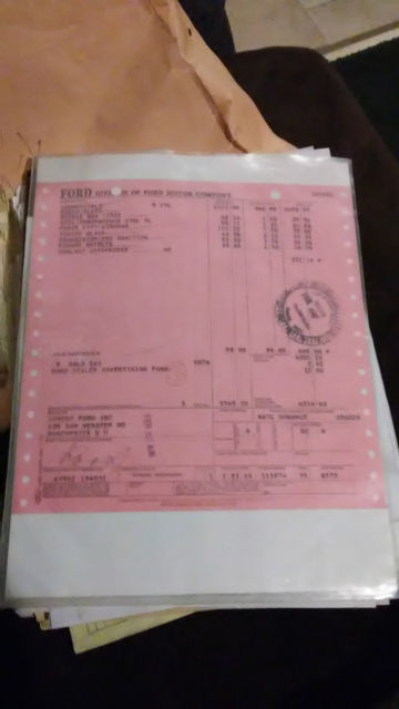 1964 White Ford Thunderbird