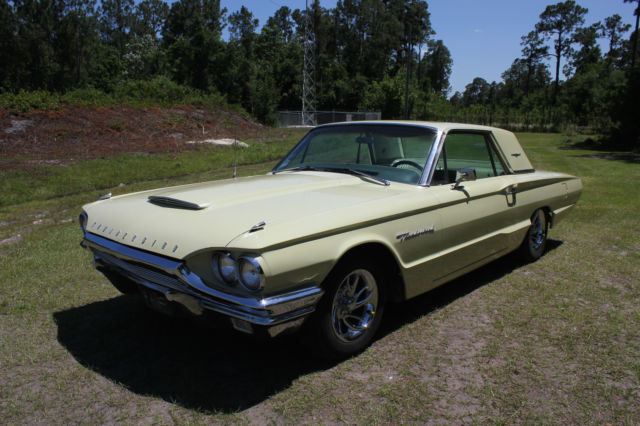 1964 Yellow Ford Thunderbird Hardtop