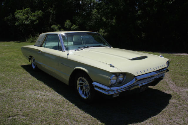 1964 Yellow Ford Thunderbird Hardtop