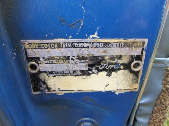 1964 Burgundy Ford Thunderbird Coupe