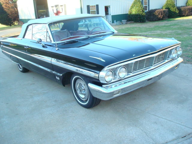 1964 Black Ford Galaxie Convertible