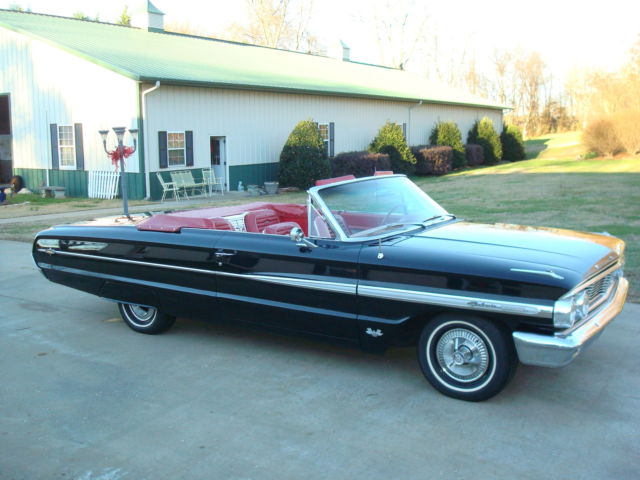 1964 Black Ford Galaxie Convertible