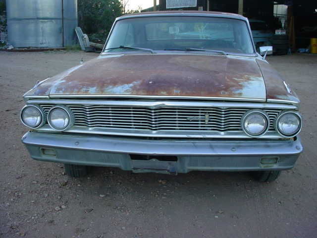 1964 Red with white top and trim Ford Galaxie 4 door