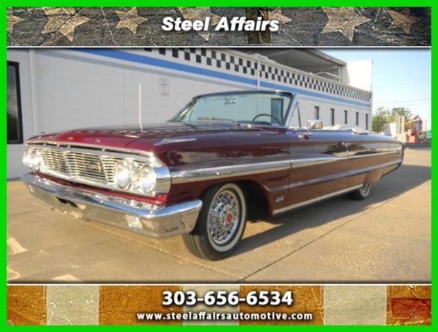 1964 Red Ford Galaxie Convertible