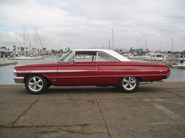 1964 fire red pearl white pearl top Ford Galaxie Fastback