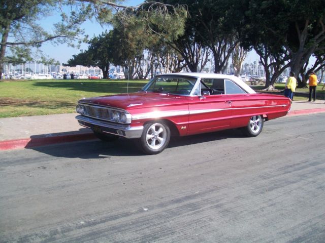 1964 fire red pearl white pearl top Ford Galaxie Fastback