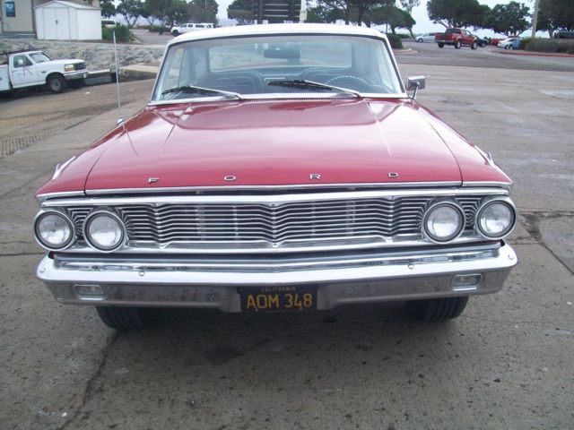1964 fire red pearl white pearl top Ford Galaxie Fastback